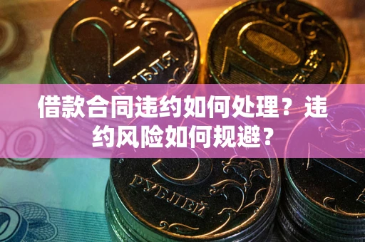 济南借款合同违约如何处理？违约风险如何规避？